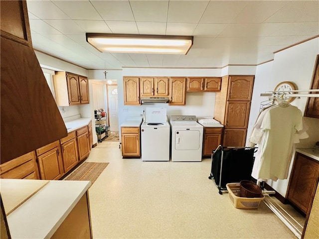 1129 1st St, Redstone Twp, PA 15442 - laundry room featuring washer and clothes dryer and cabinet space