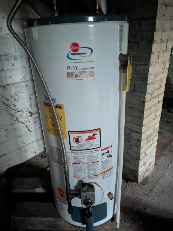 424 N 2nd St, Jeannette, PA 15644 - utility room featuring water heater