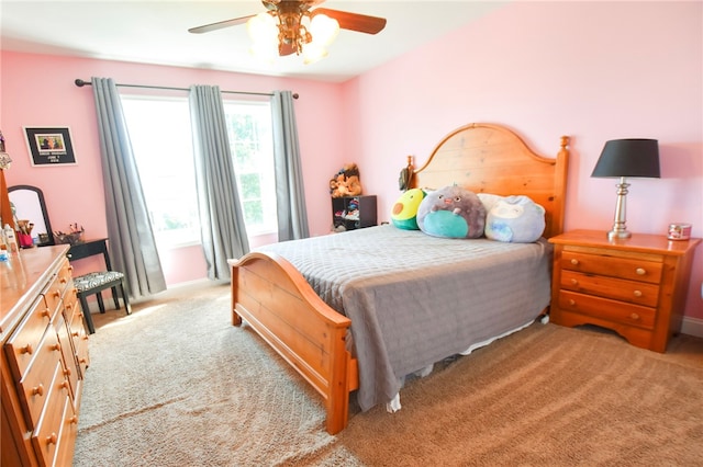 2000 Plantation Dr, Clinton Twp, PA 16056 - bedroom featuring carpet floors, a ceiling fan, and baseboards