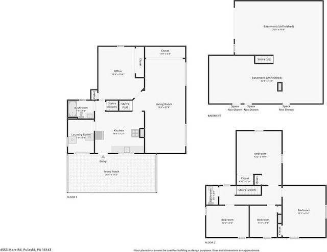 4553 Marr Rd, Pulaski Twp Law, PA 16143 - home floor plan