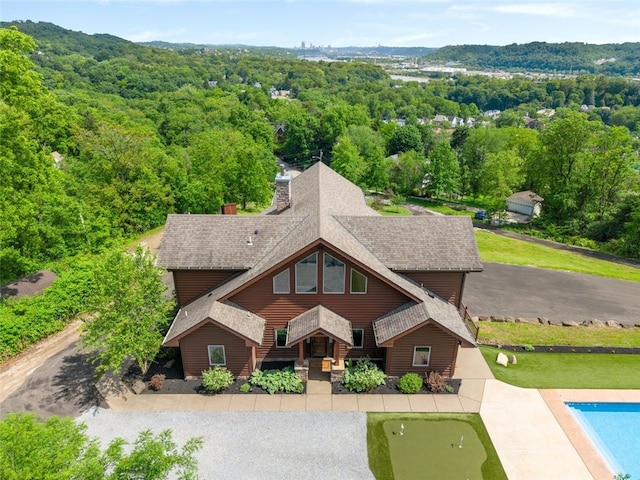 201 Roosevelt Rd, Kilbuck Twp, PA 15202 - view from above of property with a forest