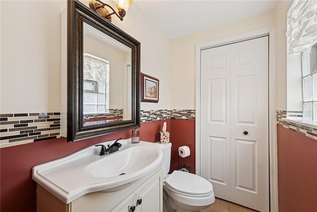 724 Pine Valley Dr, Plum Boro, PA 15239 - half bathroom with vanity, toilet, and a closet