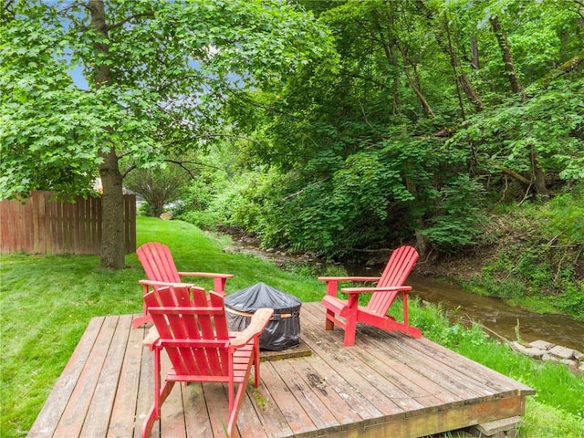 724 Pine Valley Dr, Plum Boro, PA 15239 - wooden deck featuring a fire pit and a yard