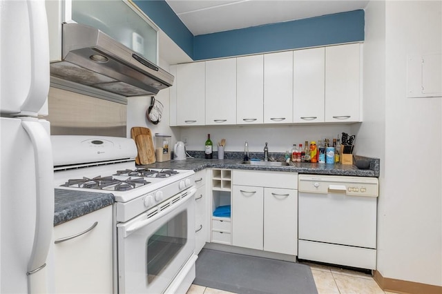 5 Bayard Rd Unit 808, Shadyside, PA 15213 - kitchen featuring white appliances, exhaust hood, a sink, and dark countertops