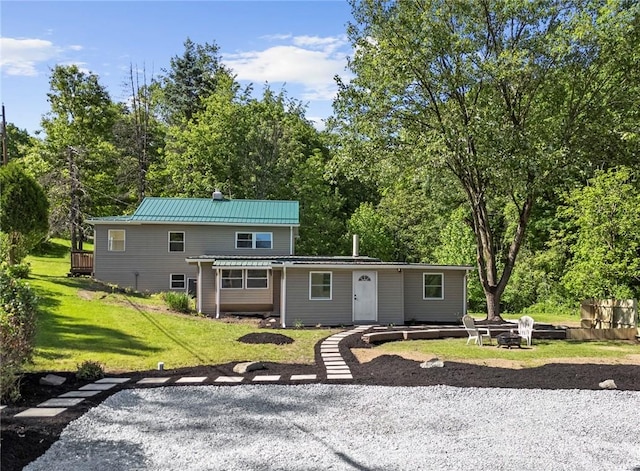 470 Burrell Hill Cir, Penn Twp Wml, PA 15675 - view of front of house featuring a front yard and metal roof