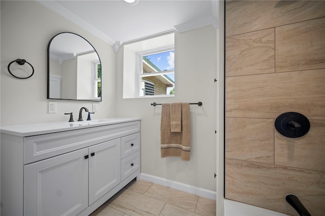 470 Burrell Hill Cir, Penn Twp Wml, PA 15675 - full bathroom with crown molding, vanity, and baseboards