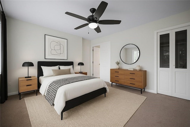 470 Burrell Hill Cir, Penn Twp Wml, PA 15675 - carpeted bedroom featuring baseboards and ceiling fan