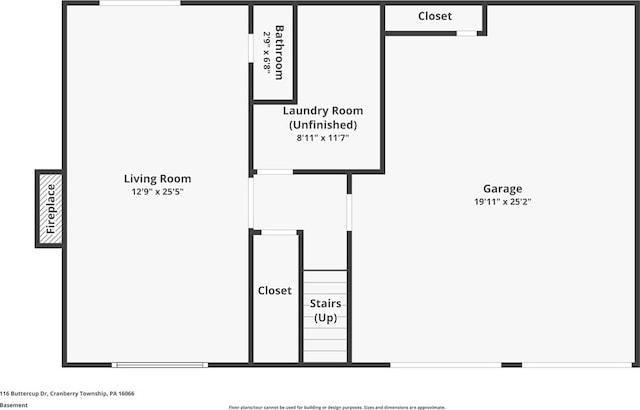 116 Buttercup Dr, Cranberry Twp, PA 16066 - room layout