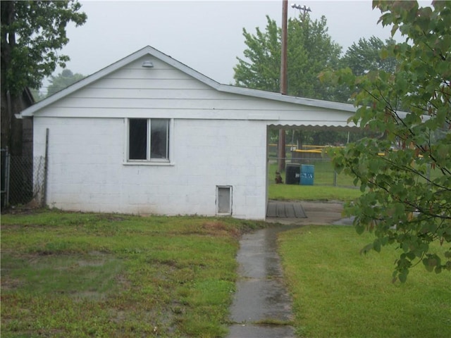 13 Biddle Acres, Carmichaels/Cumblnd, PA 15320 - view of side of home featuring concrete block siding