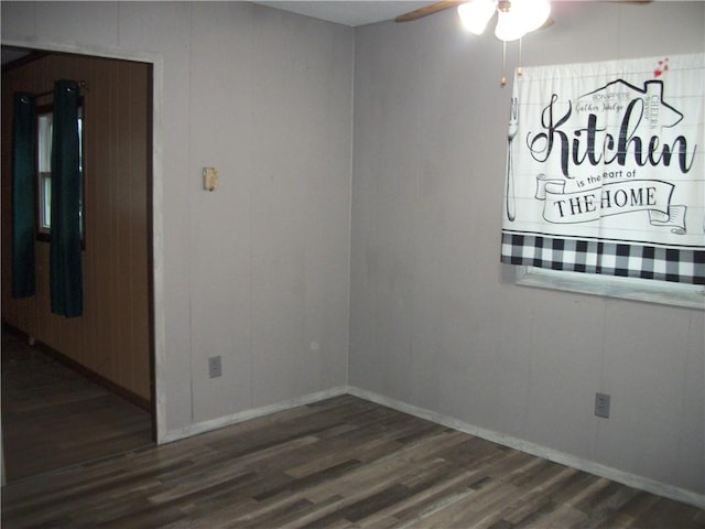 13 Biddle Acres, Carmichaels/Cumblnd, PA 15320 - spare room featuring wood finished floors, ceiling fan, and baseboards