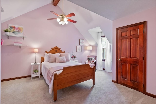 5010 W Grove Ln, Pine Twp Nal, PA 15044 - bedroom with light carpet, baseboards, and ceiling fan