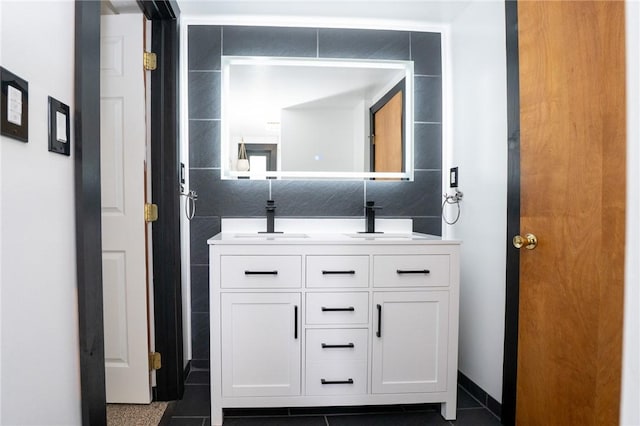 10 N St, Smith, PA 15004 - full bathroom with double vanity and tile patterned flooring