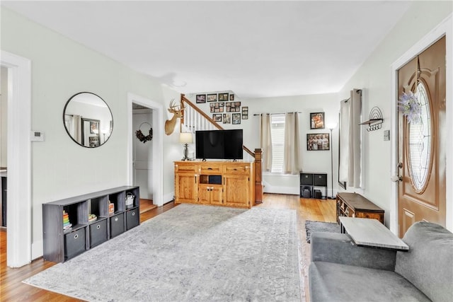 122 W Main St, Worthington, PA 16262 - living area featuring wood finished floors