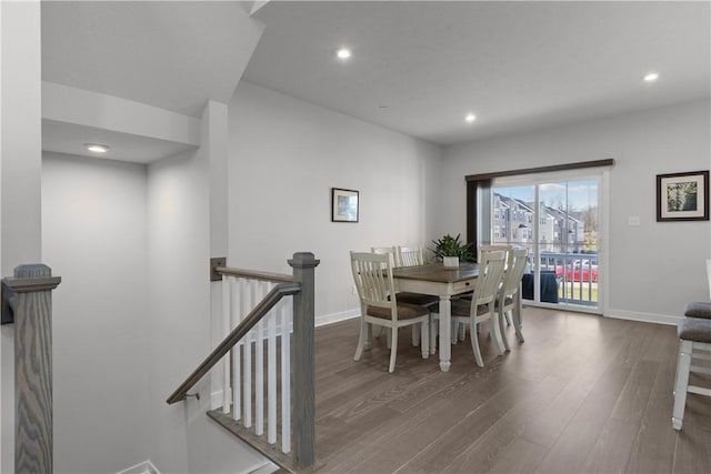 9002 Hickory Rd, Pine Twp Nal, PA 15044 - dining area featuring wood finished floors, recessed lighting, and baseboards