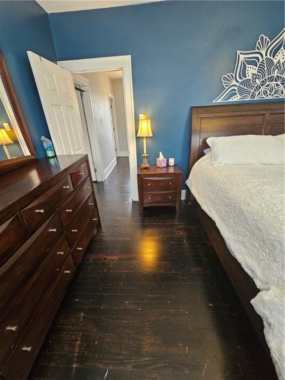 3213 Brownsville Rd, Brentwood, PA 15227 - bedroom featuring dark wood-style flooring and baseboards