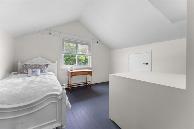1904 E National Pike, North Bethlehem, PA 15360 - bedroom featuring vaulted ceiling and dark wood finished floors