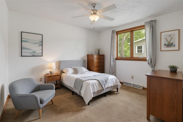 408 Mitchell Ave, City Of But Nw, PA 16001 - bedroom featuring light carpet, a ceiling fan, and a textured ceiling