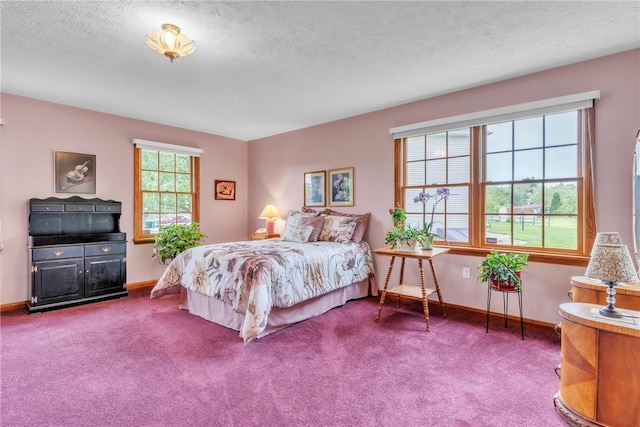 113 Sunburst Ct, Center Twp But, PA 16001 - carpeted bedroom with a textured ceiling and baseboards