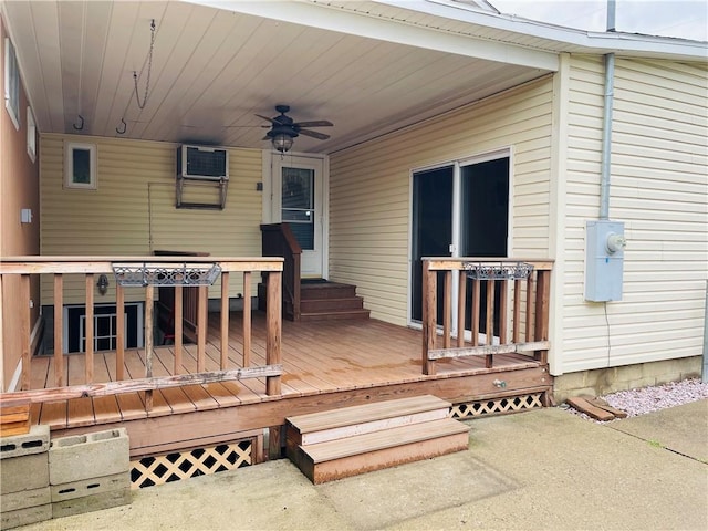 192 W Lincoln St, Waynsbrg/Frankln Twp, PA 15370 - deck featuring ceiling fan