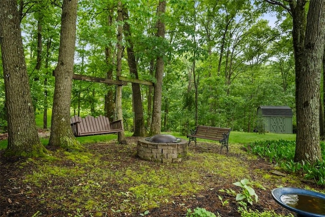 100 Firethorn Rd, Economy, PA 15005 - view of yard with a fire pit