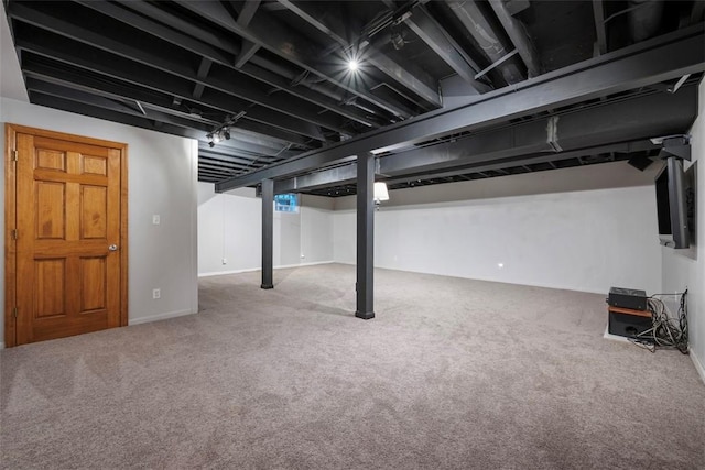 100 Firethorn Rd, Economy, PA 15005 - finished basement with carpet flooring and baseboards