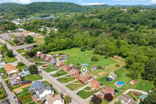 6225 Smithfield St, Elizabeth Twp/Boro, PA 15135 - aerial overview of property's location featuring a heavily wooded area