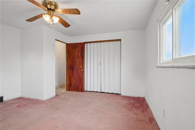 1406 Mccully Rd, Castle Shannon, PA 15234 - unfurnished bedroom featuring carpet flooring, baseboards, and a ceiling fan