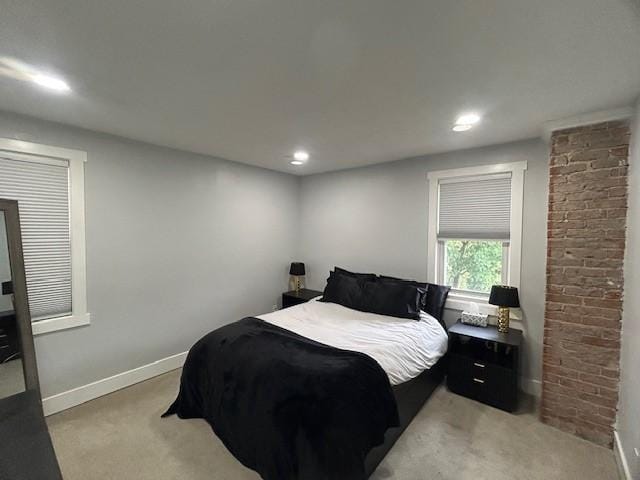 42 Queenston St, Overbrook, PA 15210 - bedroom featuring light carpet, baseboards, and recessed lighting