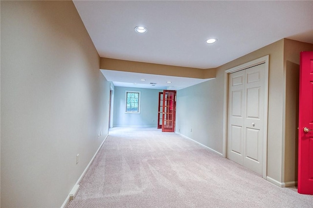 23 Pintail Dr, Indiana Twp Nal, PA 15238 - hall with recessed lighting, carpet, and baseboards