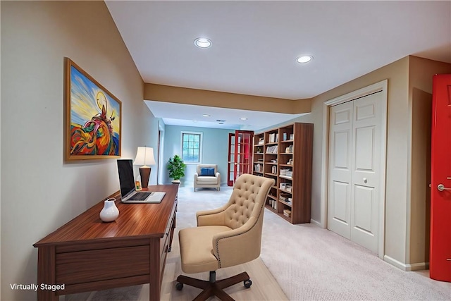 23 Pintail Dr, Indiana Twp Nal, PA 15238 - carpeted office space with recessed lighting and baseboards