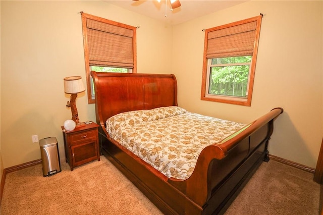 1147 Annisville Rd, Washington Twp But, PA 16050 - carpeted bedroom featuring multiple windows, baseboards, and a ceiling fan