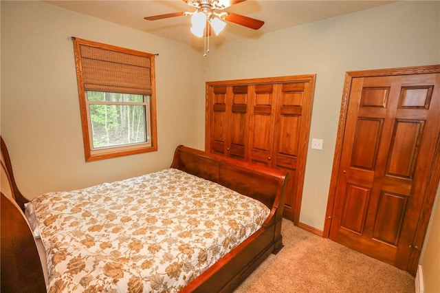 1147 Annisville Rd, Washington Twp But, PA 16050 - bedroom with light colored carpet and a ceiling fan