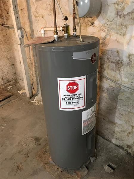 1124 Brabec St, Troy Hill, PA 15212 - utility room with electric water heater
