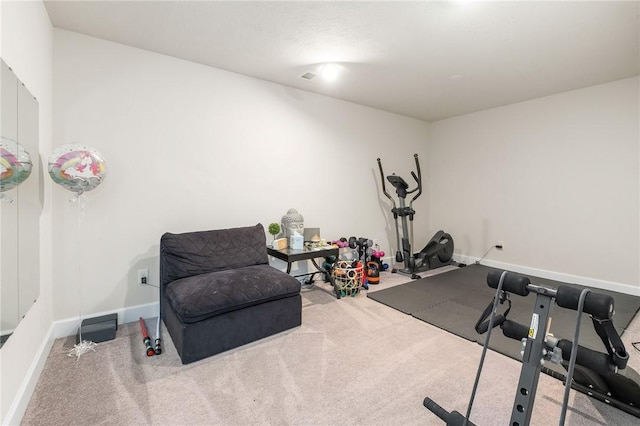712 Mulkerrin Ct, Pine Twp Nal, PA 16046 - workout room with carpet and baseboards