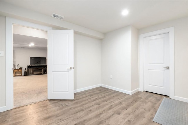712 Mulkerrin Ct, Pine Twp Nal, PA 16046 - basement with baseboards, light wood-style floors, and recessed lighting