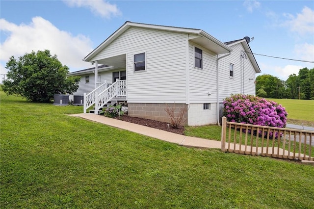 73 Hartman Rd, Green/Commdre/Prchse, PA 15759 - view of home's exterior featuring a yard and crawl space