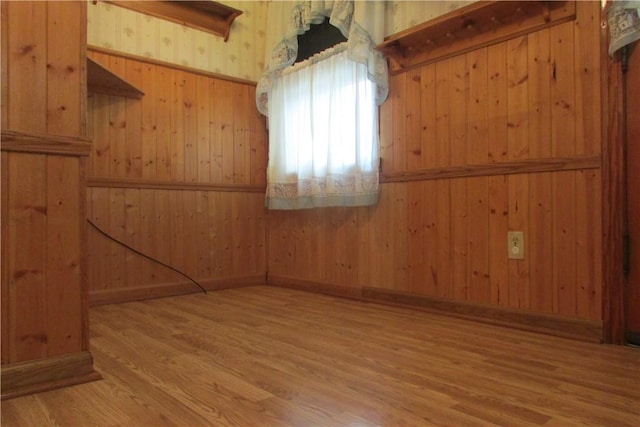 12840 Lincoln Way N, Huntingdon, PA 15642 - unfurnished room featuring wood finished floors and wood walls