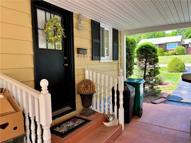 11 Worthington Ave, Neshannock Twp, PA 16105 - entrance to property featuring covered porch