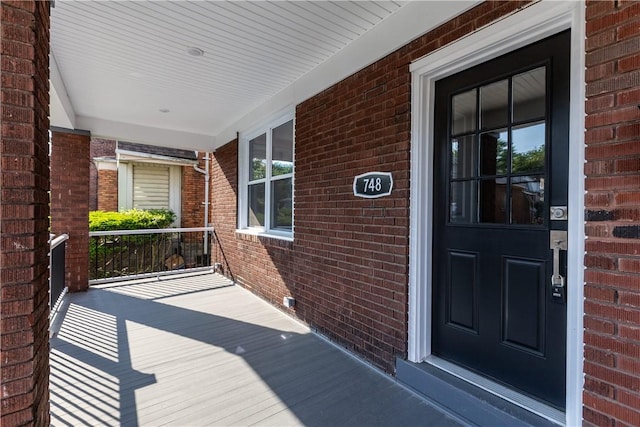 748 Anaheim St, Schenley Heights, PA 15219 - property entrance with covered porch and brick siding