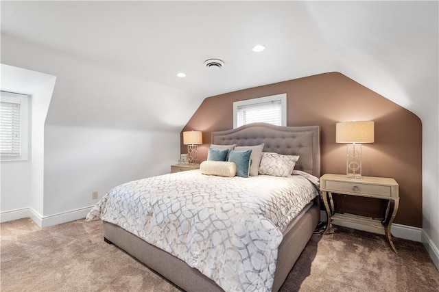 2293 Country Club Dr, Upper St Clair, PA 15241 - carpeted bedroom featuring lofted ceiling, baseboards, and recessed lighting