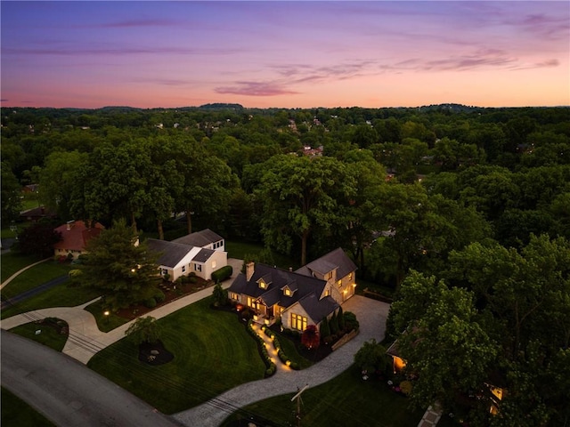 2293 Country Club Dr, Upper St Clair, PA 15241 - aerial view of property's location with a heavily wooded area
