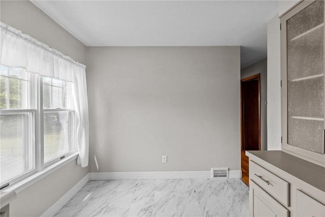 1311 Agnew Ave, Hopewell Twp Bea, PA 15001 - spare room with baseboards and light marble finish flooring