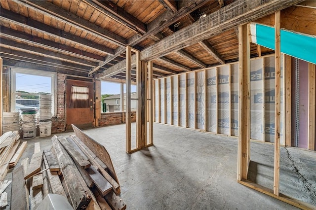 1160 Delaware St, Export, PA 15632 - miscellaneous room featuring wood ceiling