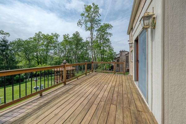 401 Chelsea Dr, Jefferson Hills, PA 15025 - wooden terrace with a lawn