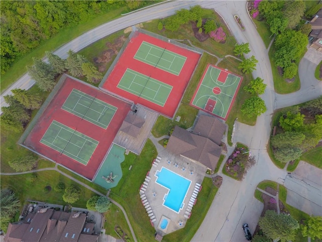 B45A Stoneridge Dr, Seven Springs Resort, PA 15557 - aerial view of a pool area