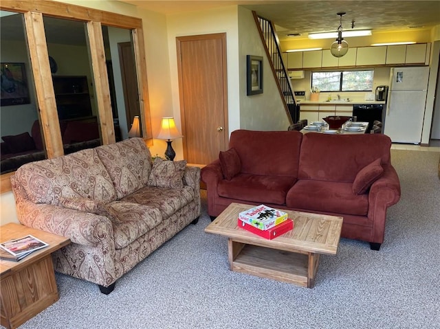 B45A Stoneridge Dr, Seven Springs Resort, PA 15557 - living area with light colored carpet and stairs