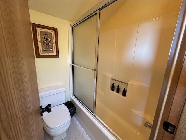 B45A Stoneridge Dr, Seven Springs Resort, PA 15557 - full bath with toilet, tile patterned flooring, and combined bath / shower with glass door