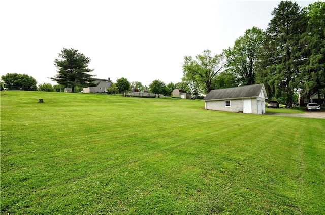 403 Bull Run Rd, Luzerne Twp, PA 15417 - view of grassy yard with an outbuilding