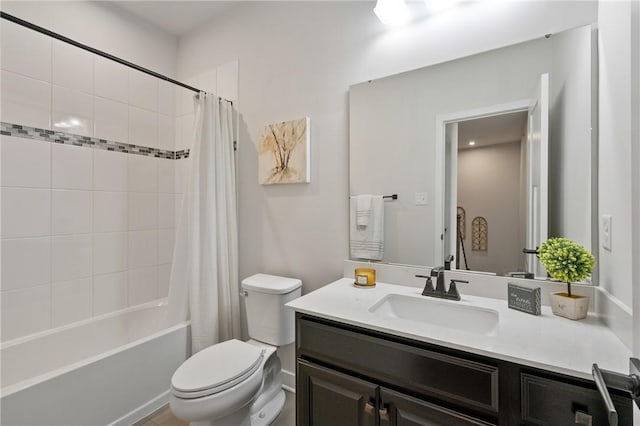 150 Moyer Hill Dr, Cranberry Twp, PA 16066 - full bath featuring toilet, vanity, and shower / bathtub combination with curtain