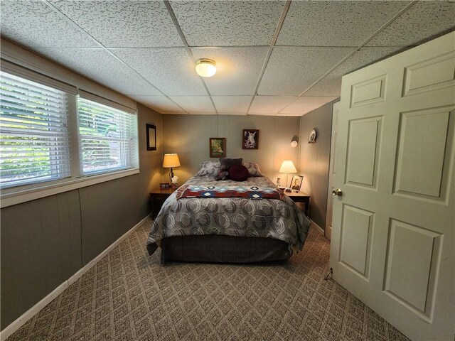 911 Aztec Trl, Coolspring Twp, PA 16137 - bedroom with a drop ceiling, carpet floors, and baseboards